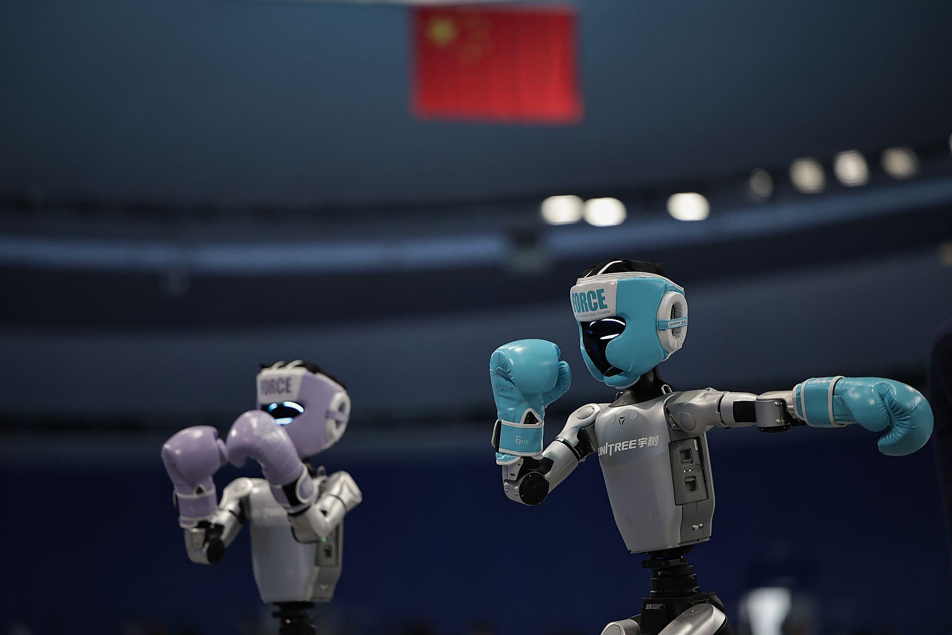 Celebración de las primeras Olimpiadas de robots en Pekín