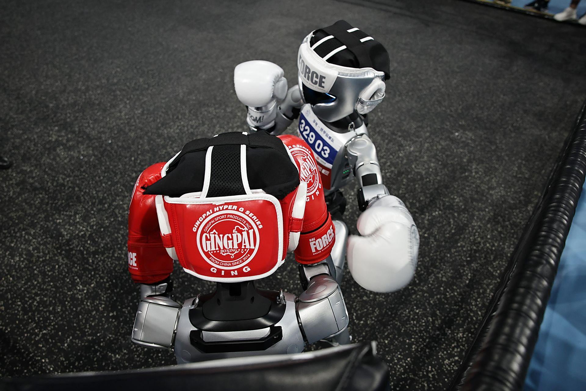 Celebración de las primeras Olimpiadas de robots en Pekín