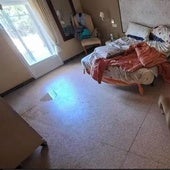 Estado de una de las habitaciones de esta vivienda clandestina.
