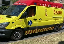 Una ambulancia del Servicio de Ayuda Médica Urgente (SAMU).