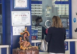 Una administración de lotería, en una imagen de archivo.