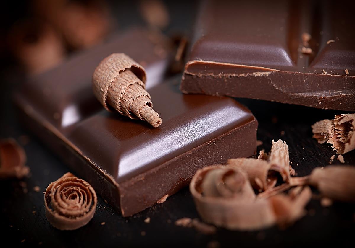 Onzas y virutas de chocolate.