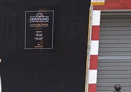 Fachada del Club Social Ventiuno.