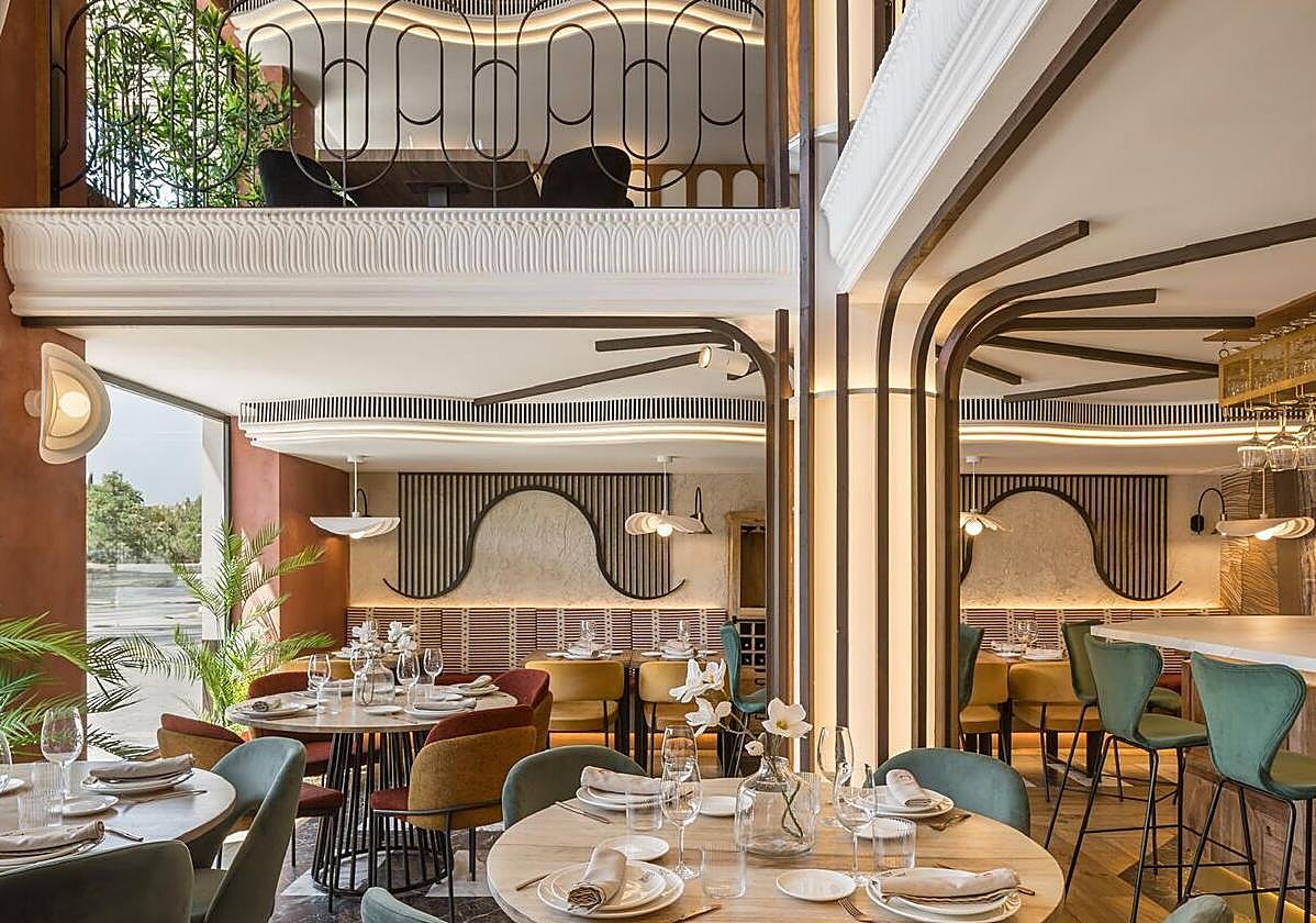 Uno de los espacios del restaurante valenciano nominado al premio de interiorismo.