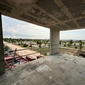 El edificio en construcción