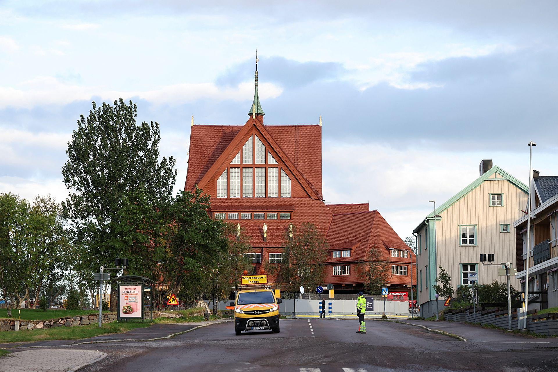 Traslado de la Iglesia de Kiruna, en Suecia