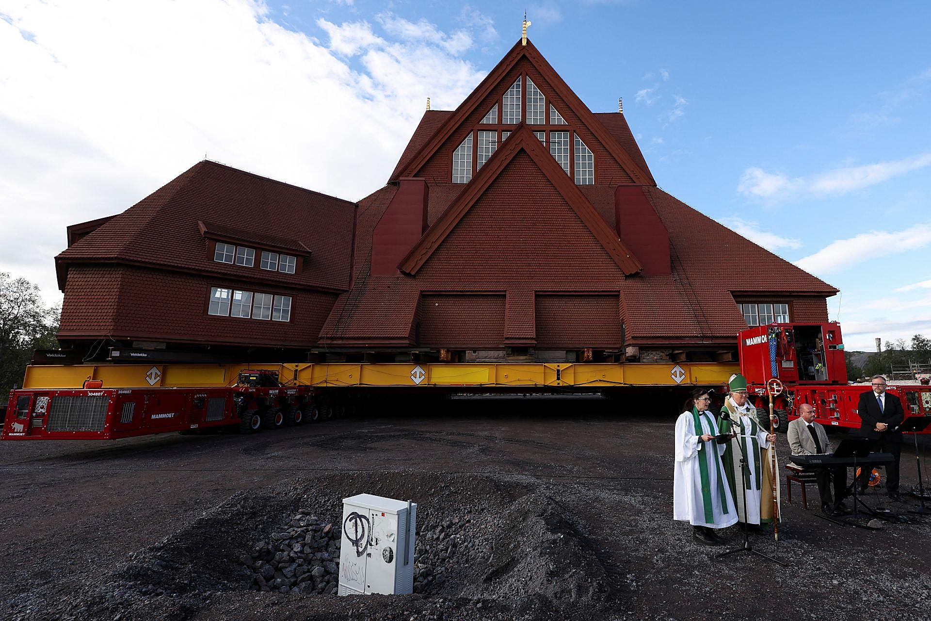 Traslado de la Iglesia de Kiruna, en Suecia