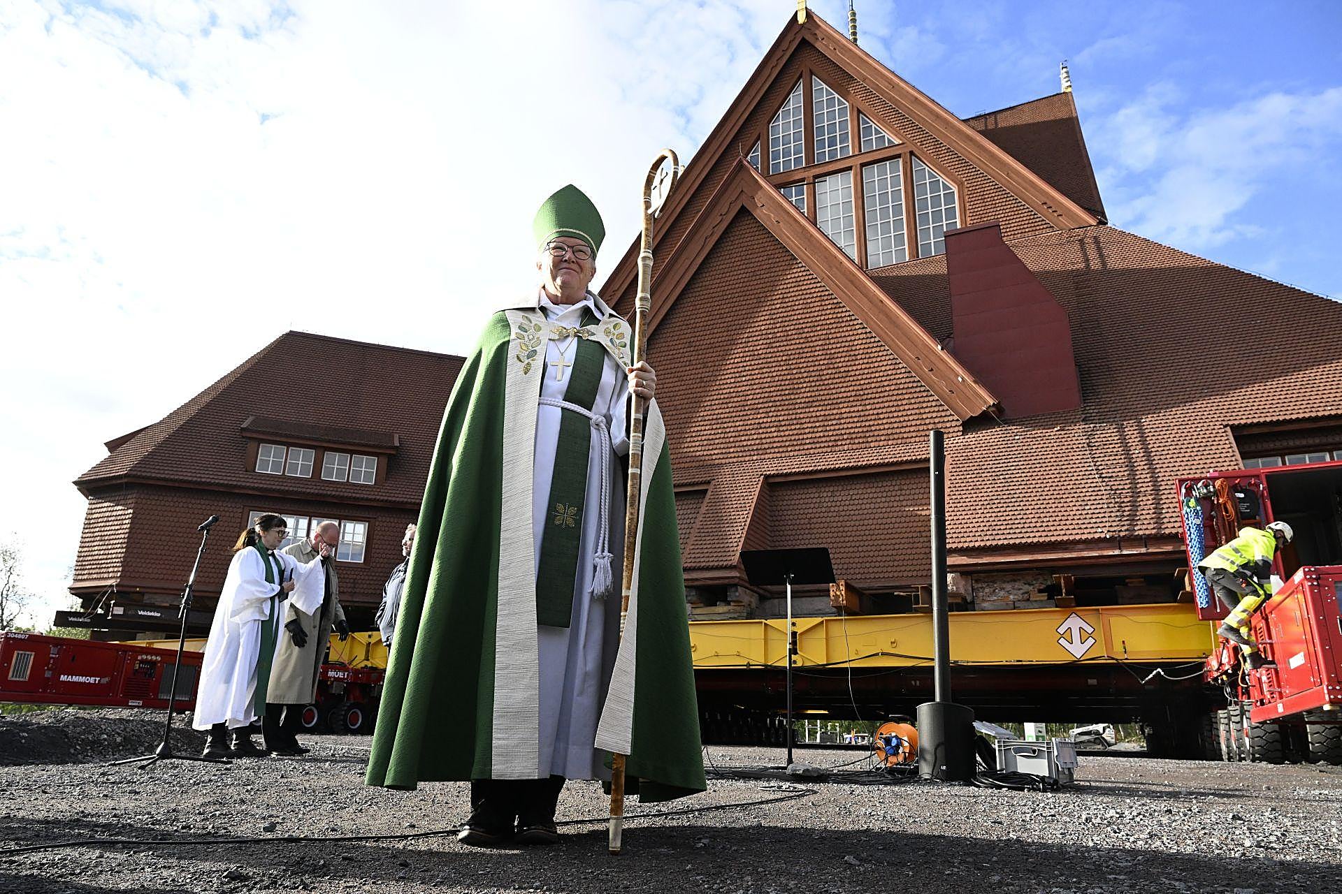 Traslado de la Iglesia de Kiruna, en Suecia