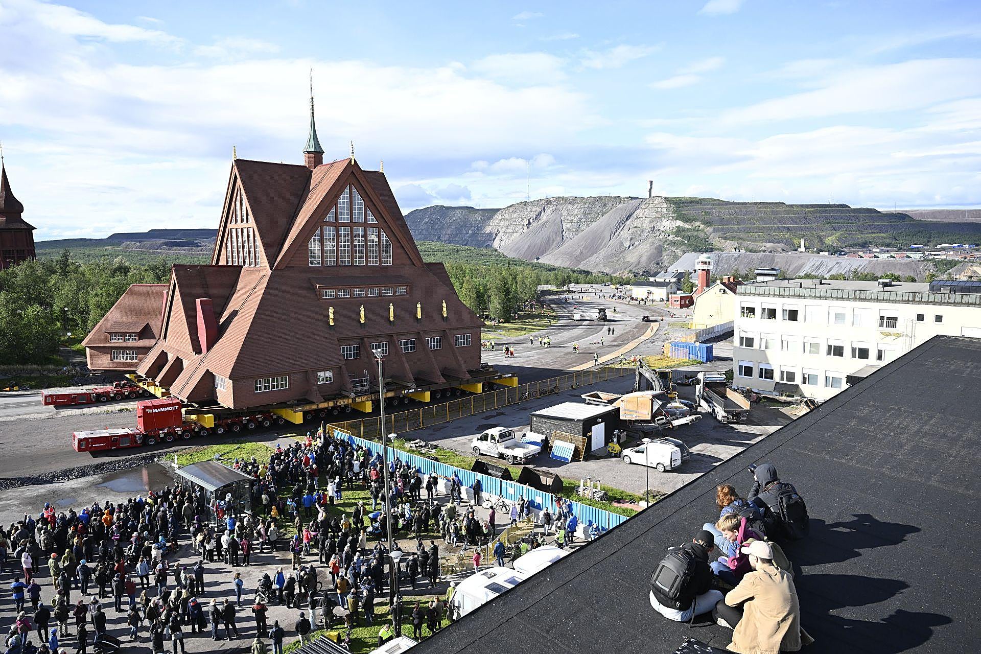 Traslado de la Iglesia de Kiruna, en Suecia
