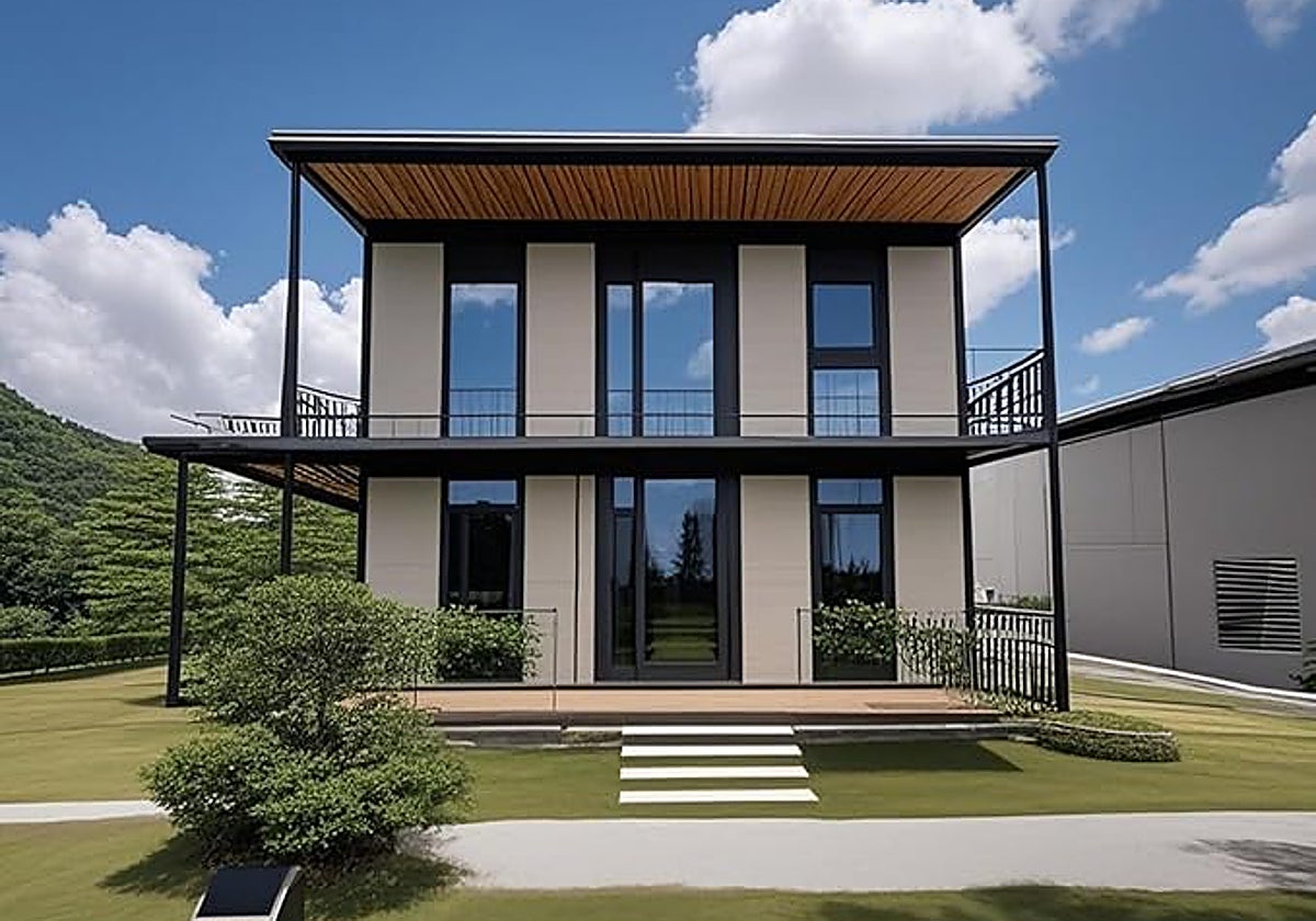 La casa prefabricada de dos plantas que ofrece Amazon por menos de 14.000 euros