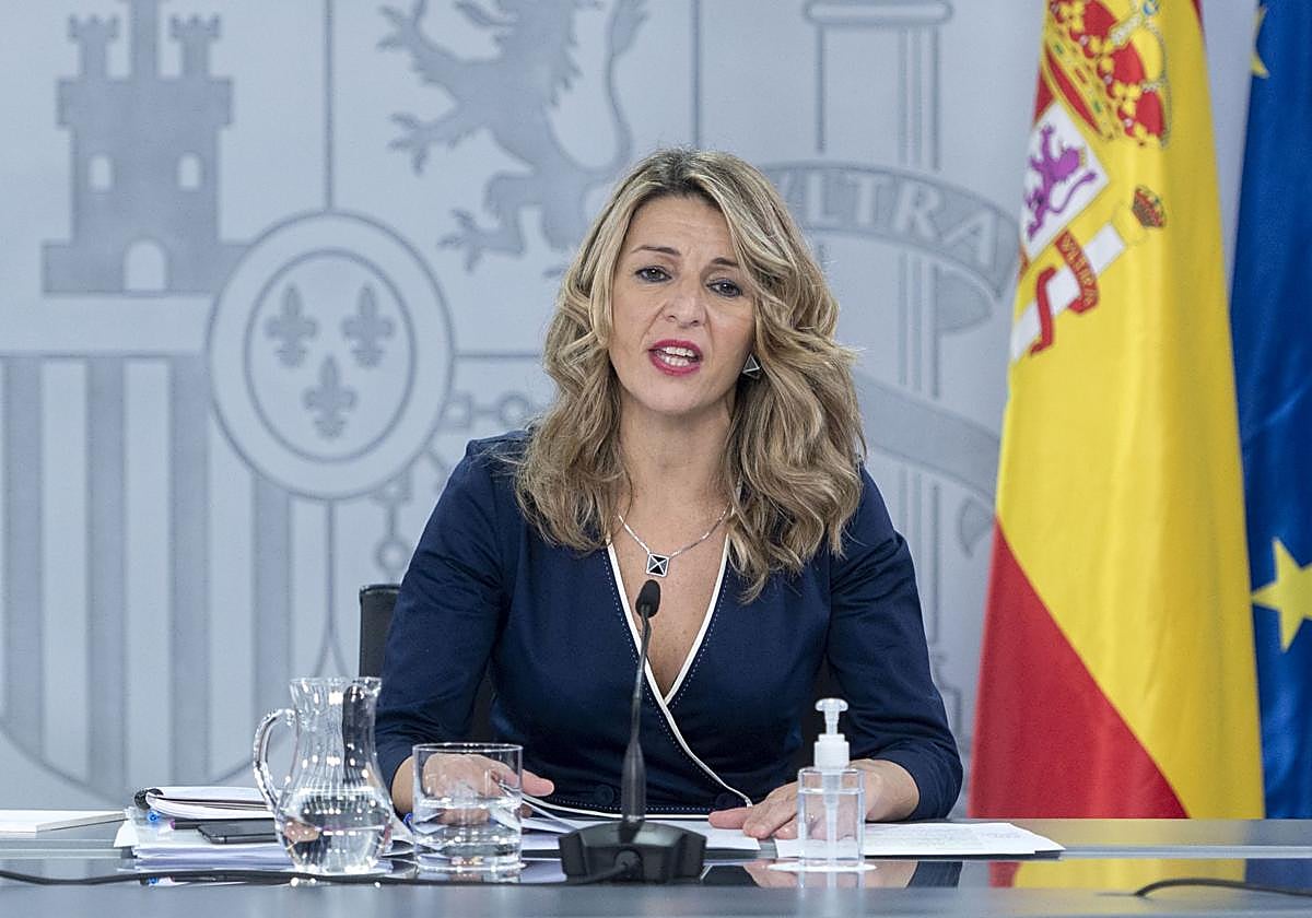 La vicepresidenta segunda y ministra de Trabajo y Economía Social, Yolanda Díaz.