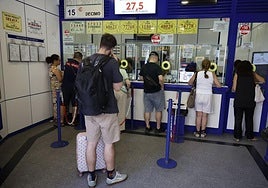 Una administración de lotería, en una imagen de archivo.