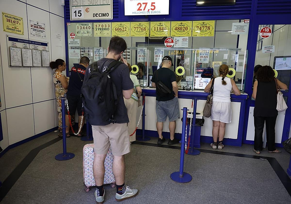 Una administración de lotería, en una imagen de archivo.