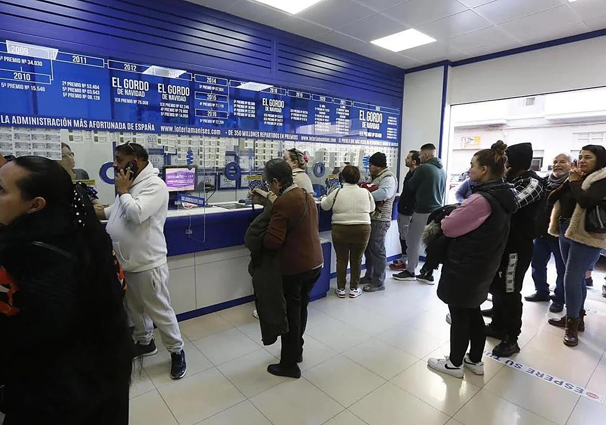 Una administración de lotería, en una imagen de archivo.