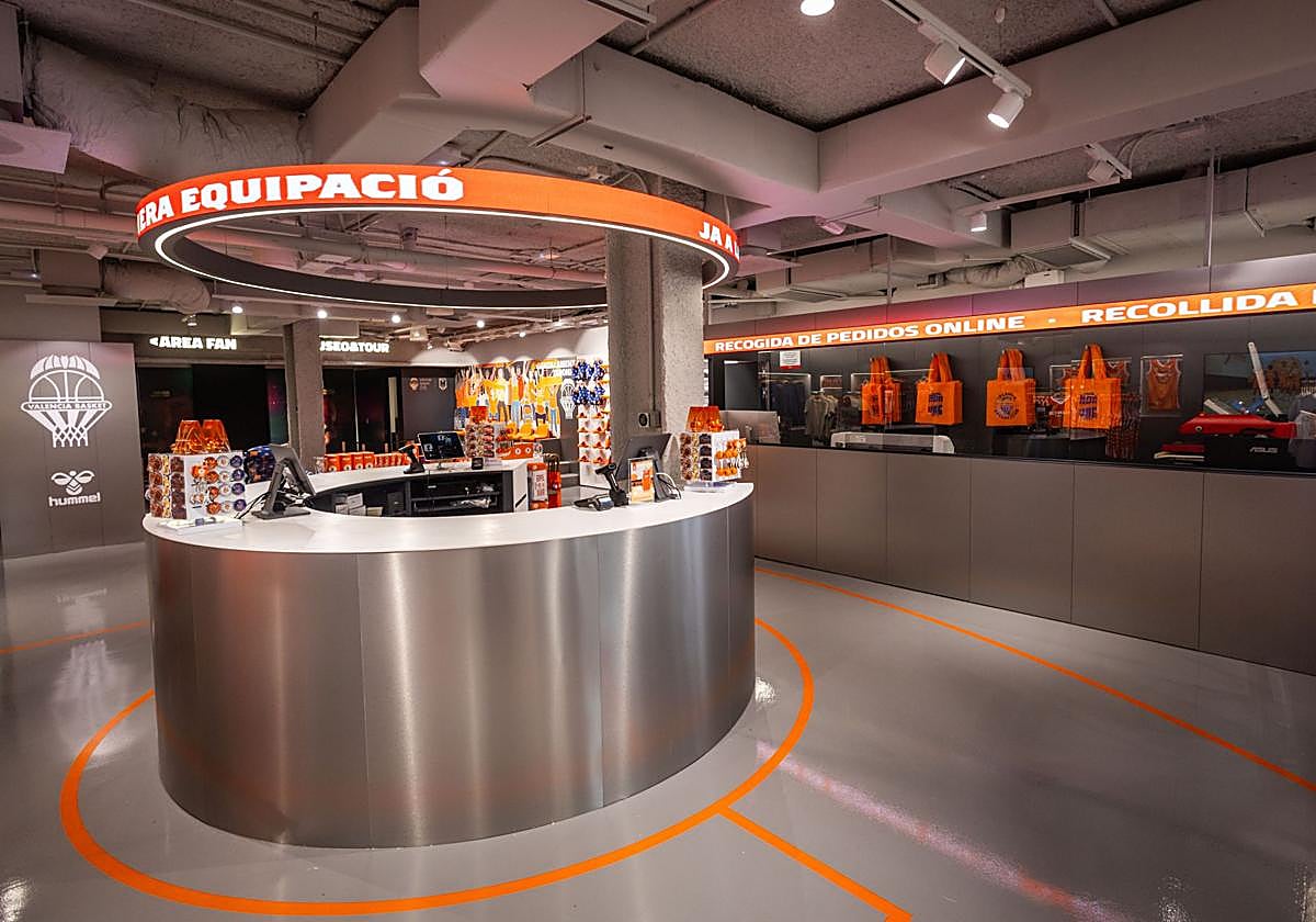 El Valencia Basket estrena nueva tienda en el Roig Arena