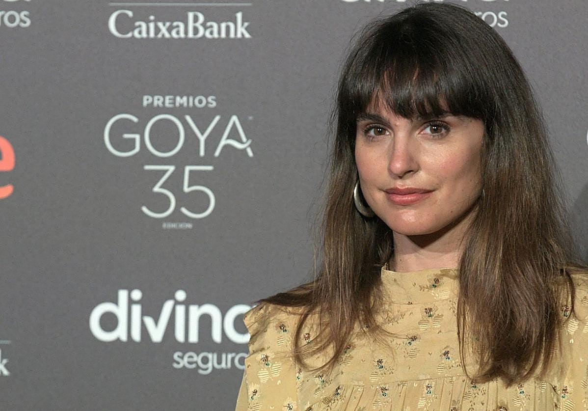 Verónica Echegui durante la lectura de los Premios Goya en 2021.