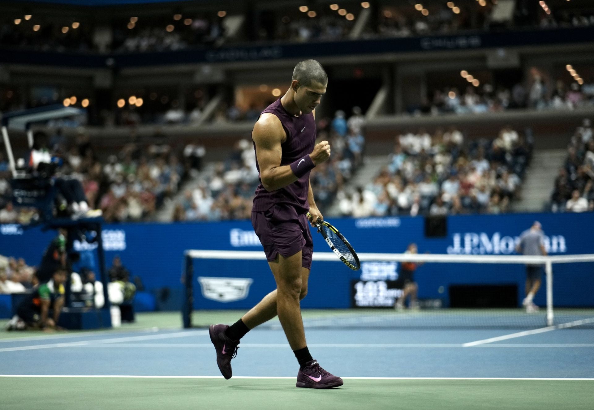 El nuevo look con la cabeza rapada de Alcaraz en el US Open