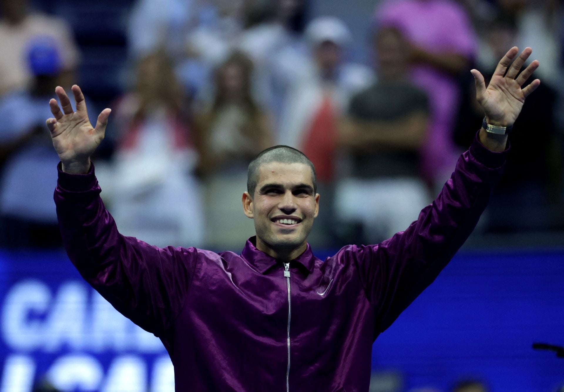 El nuevo look con la cabeza rapada de Alcaraz en el US Open