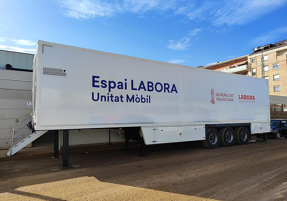 Una de las unidades que se instalaron en Catarroja.