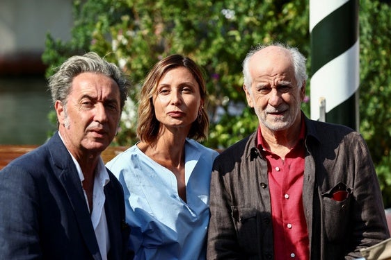 Paolo Sorrentino, Anna Ferzetti y Toni Servillo