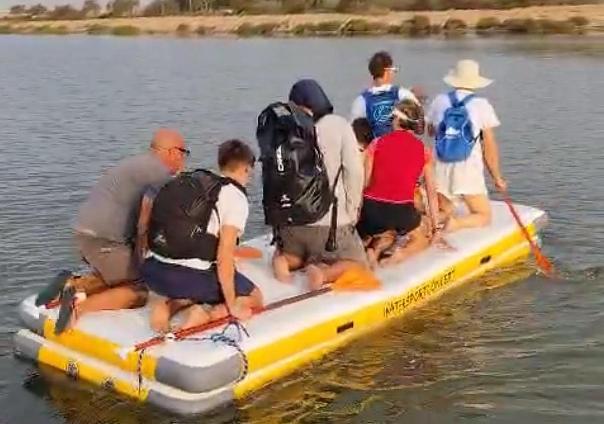 Un momento de la travesía.