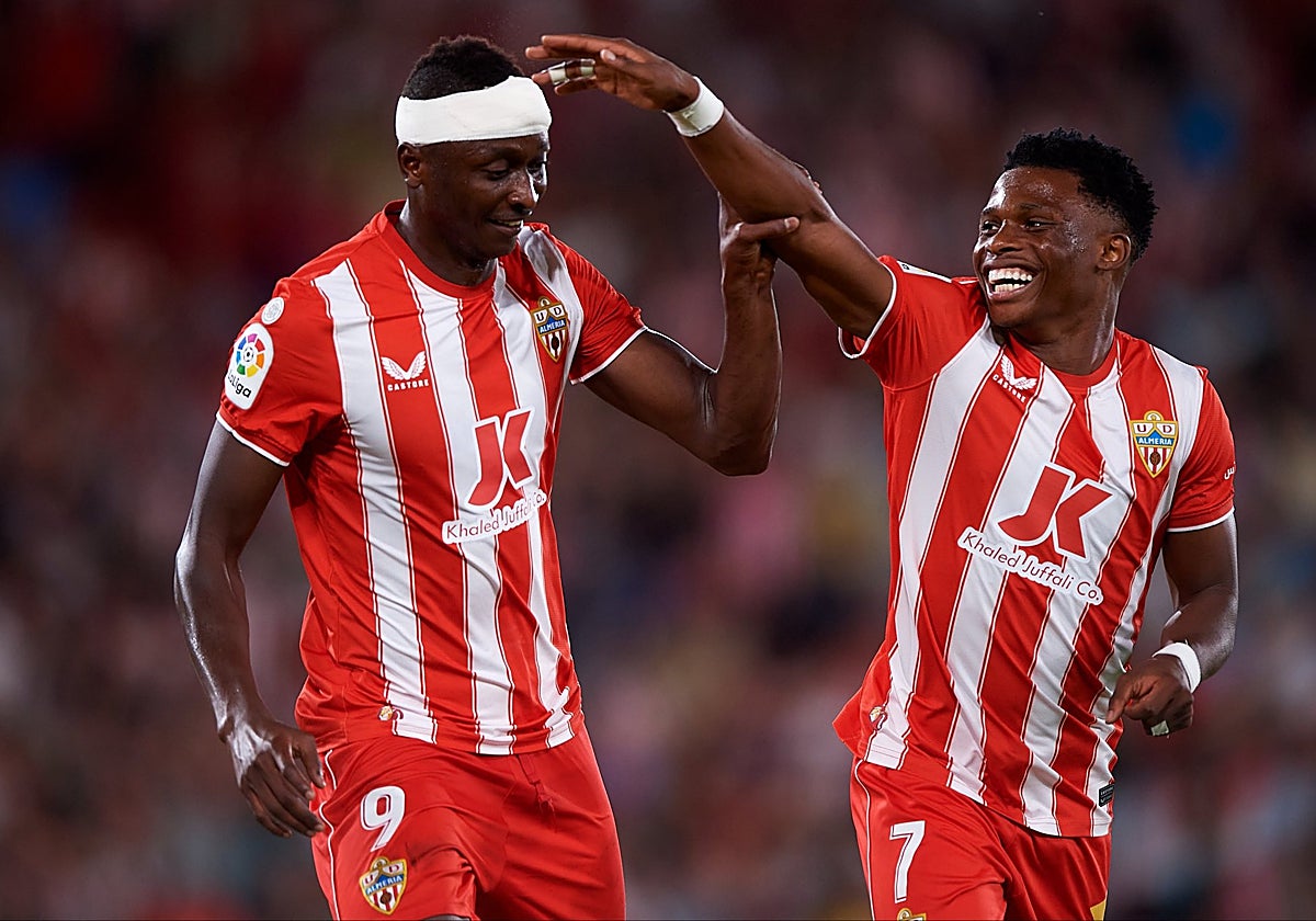 Sadiq y Ramazani en el Almeria.