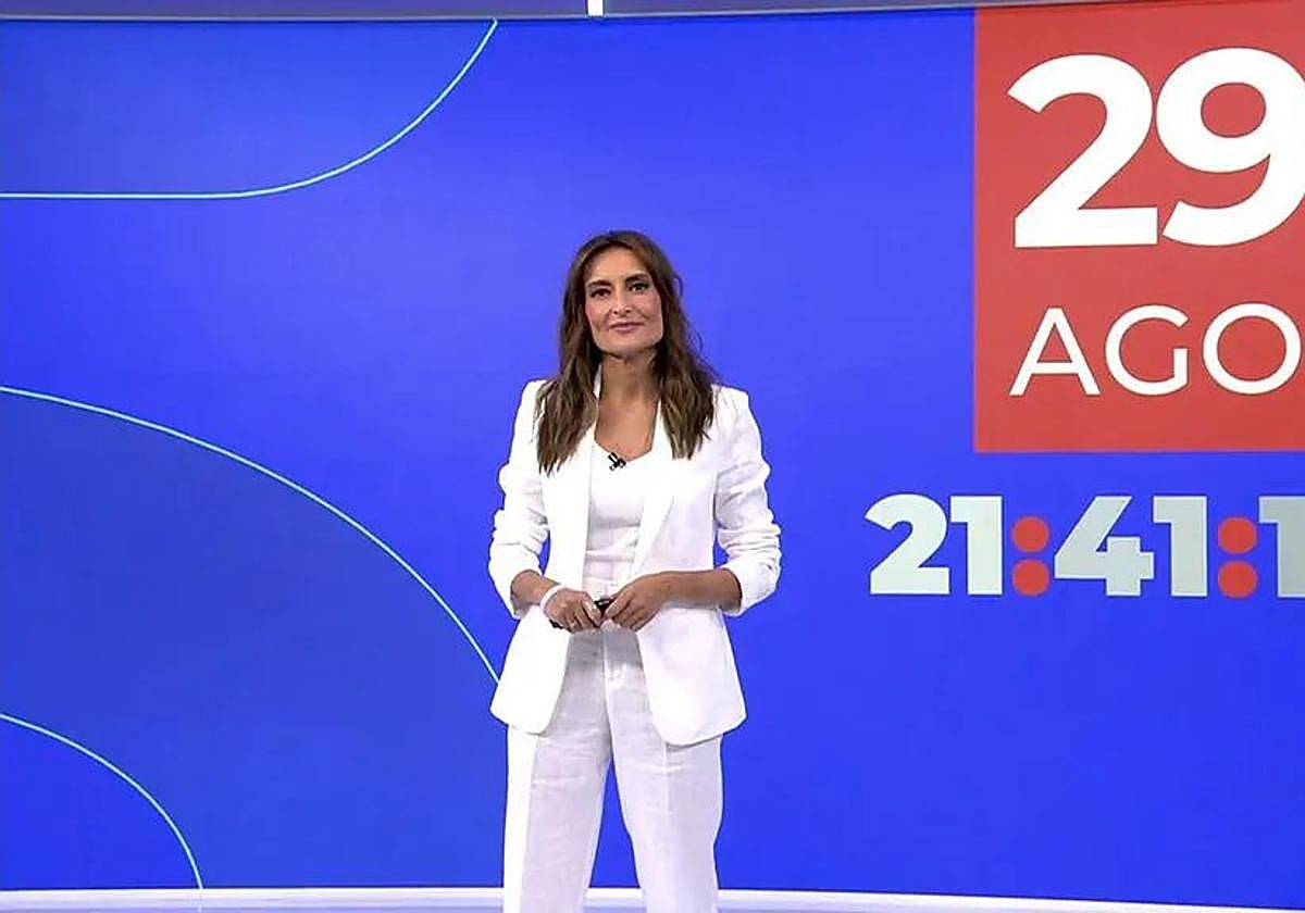 Leticia Iglesias en su último informativo.