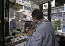 Venta de cupones de la ONCE.