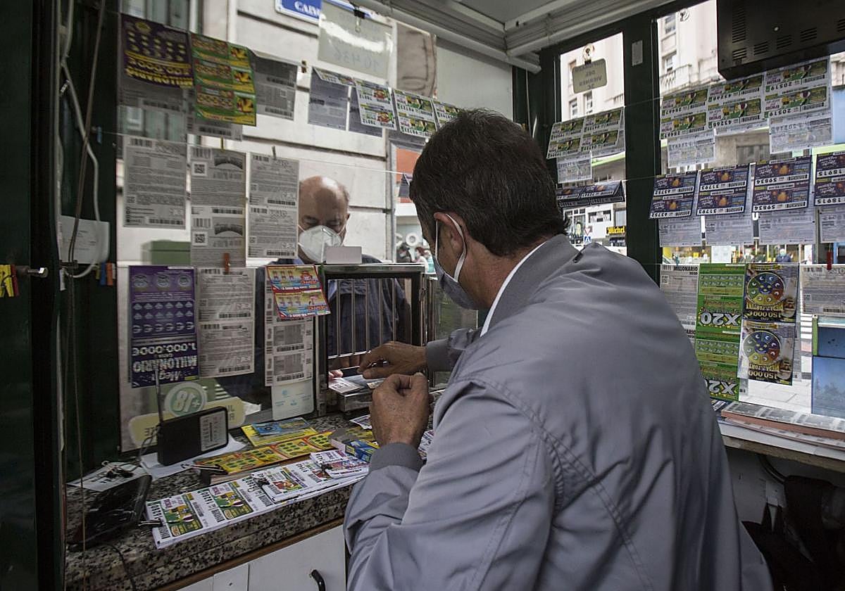 Venta de cupones de la ONCE.