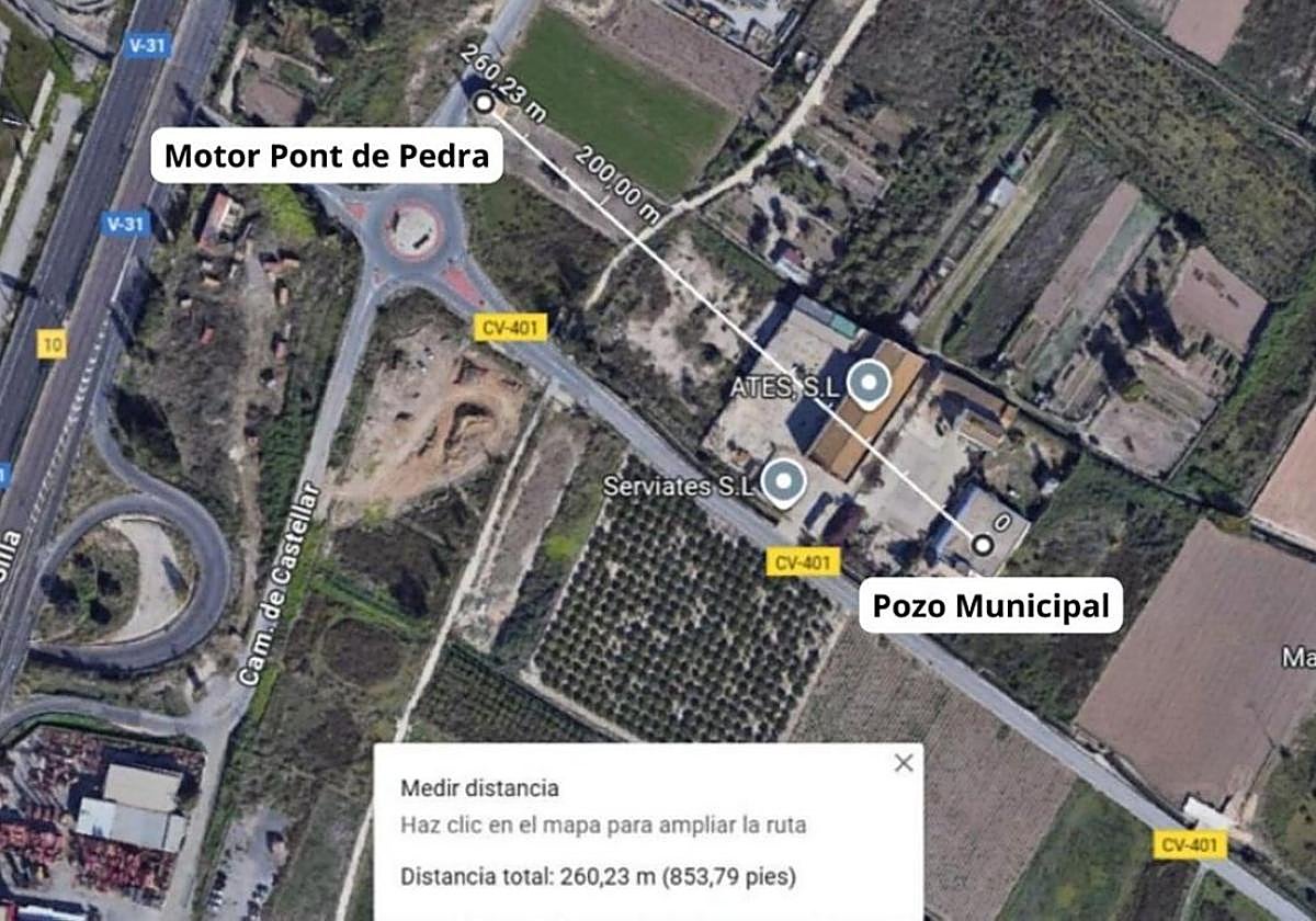 Ubicación del nuevo motor.