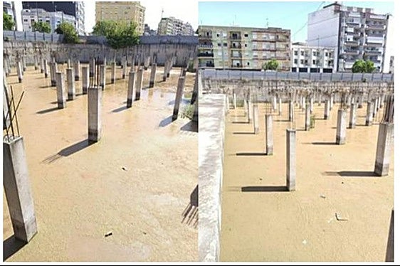 Estado del solar en Alzira.