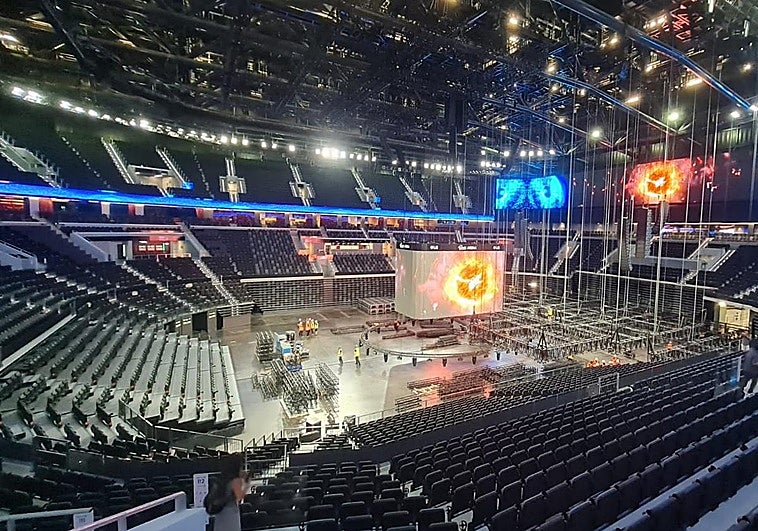 El interior del Roig Arena.