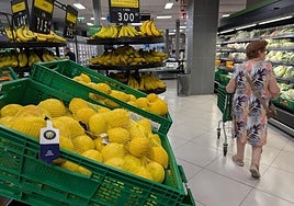 Un pasillo de Mercadona.