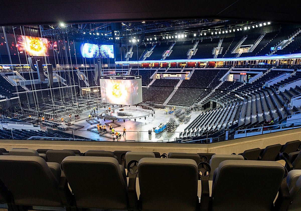 Aspecto del Roig Arena desde una zona de palcos.