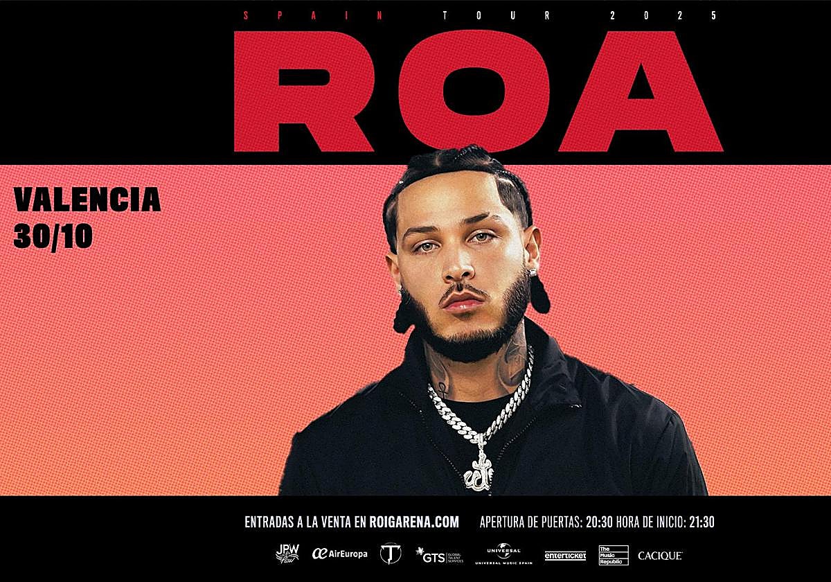 CONCIERTO ROA VALENCIA | ROA actuará en el Roig Arena este año | Las ...