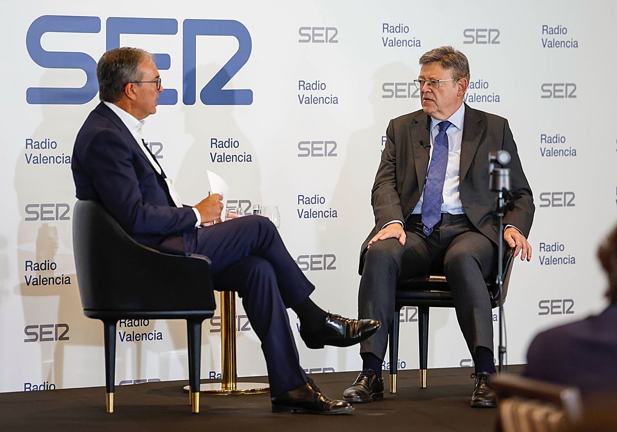 Ximo Puig, entrevistado este jueves por Bernardo Guzmán.