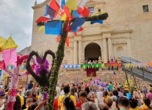Momento de la bendición de los 'sangiles'.