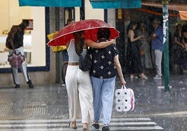 Lluvia en Valencia.