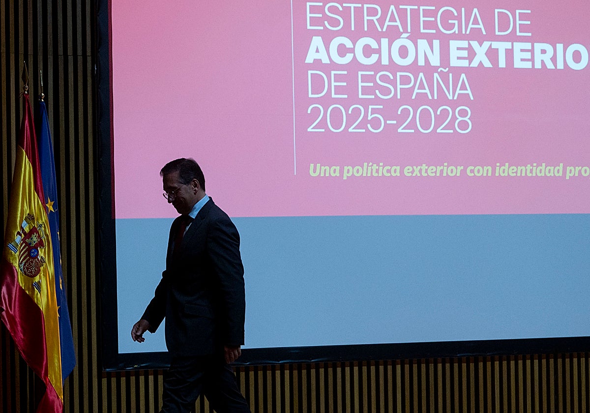 El ministro de Exteriores, durante un acto en Madrid la semana pasada.