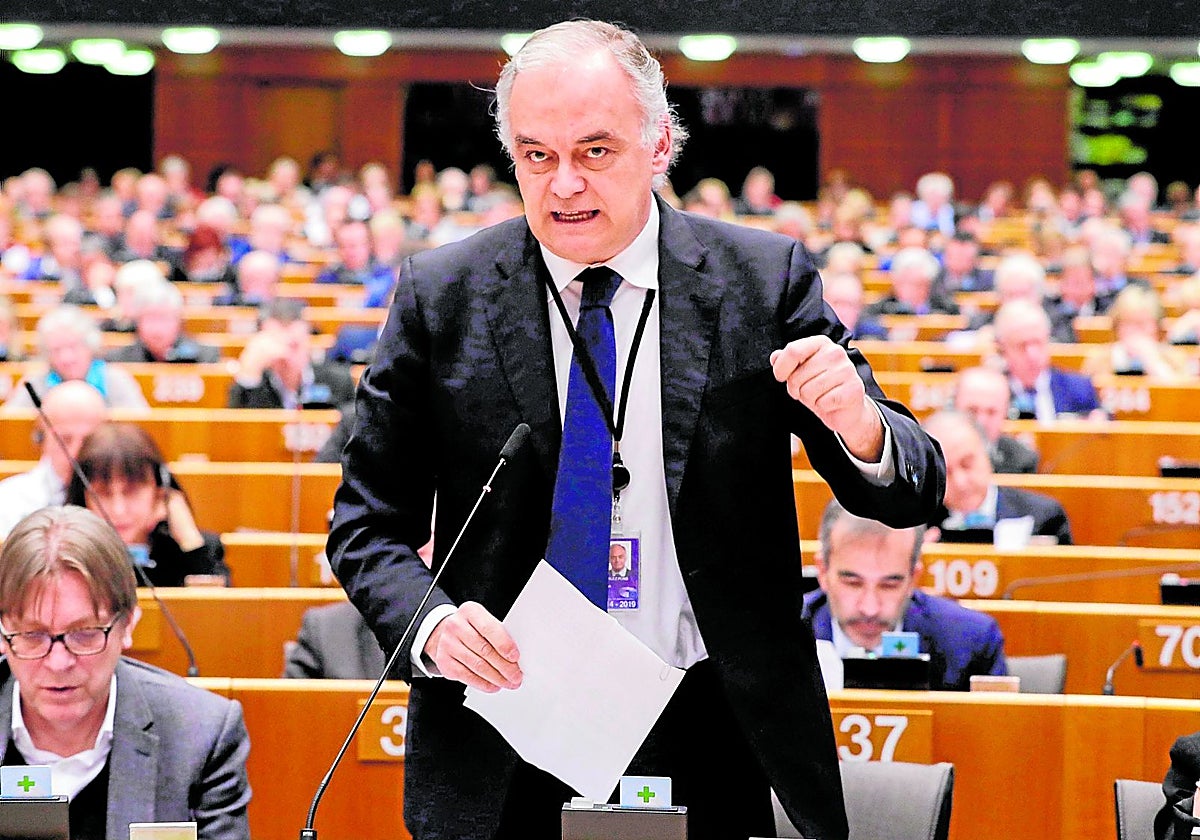 El eurodiputado valenciano del PP, en una sesión en la Cámara