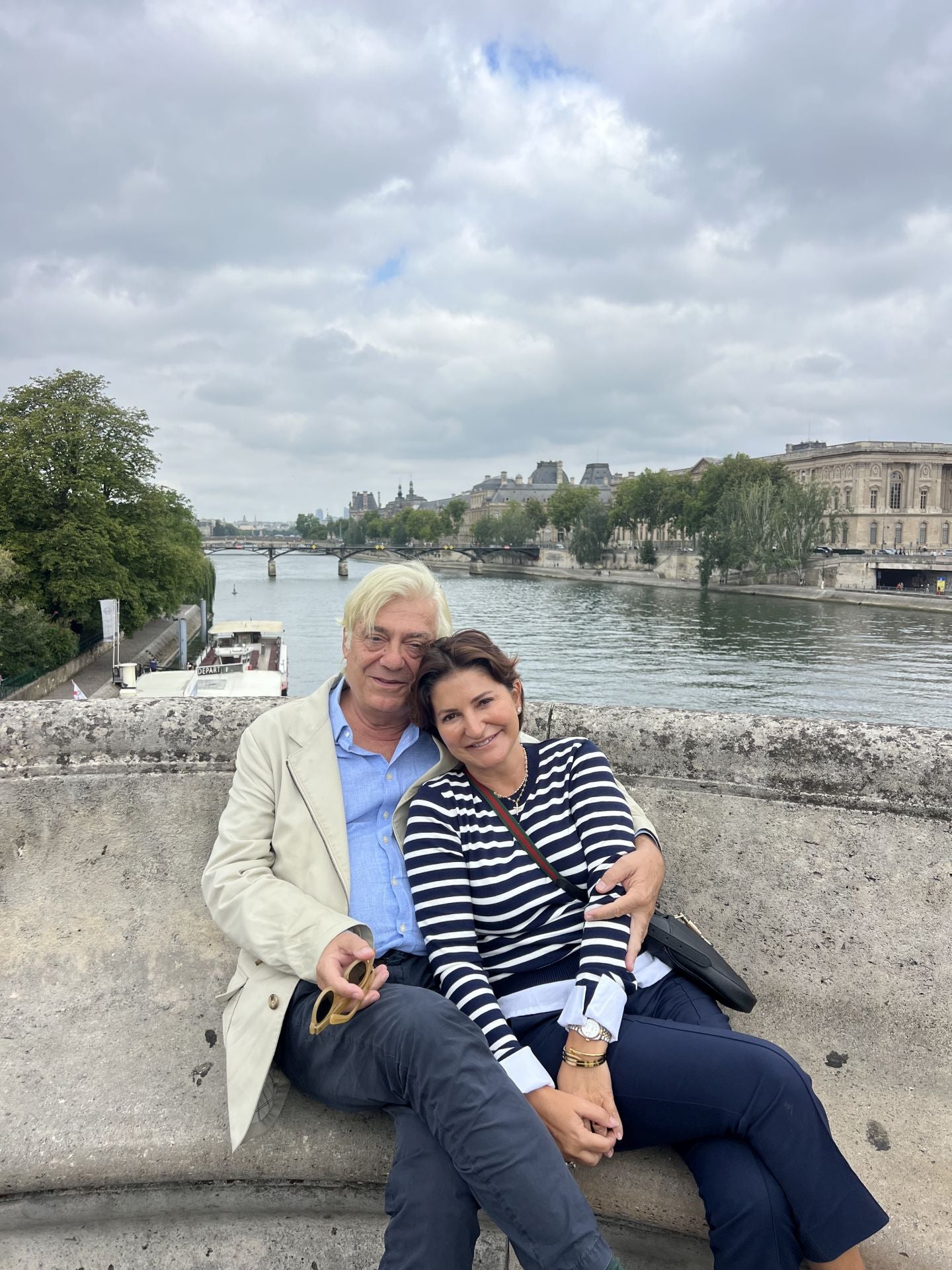 Juan Lagardera y Ángela Pla, en París.