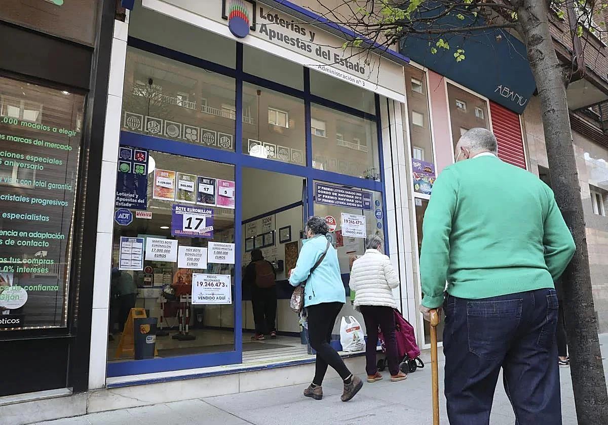 Una administración de lotería en un imagen de archivo.