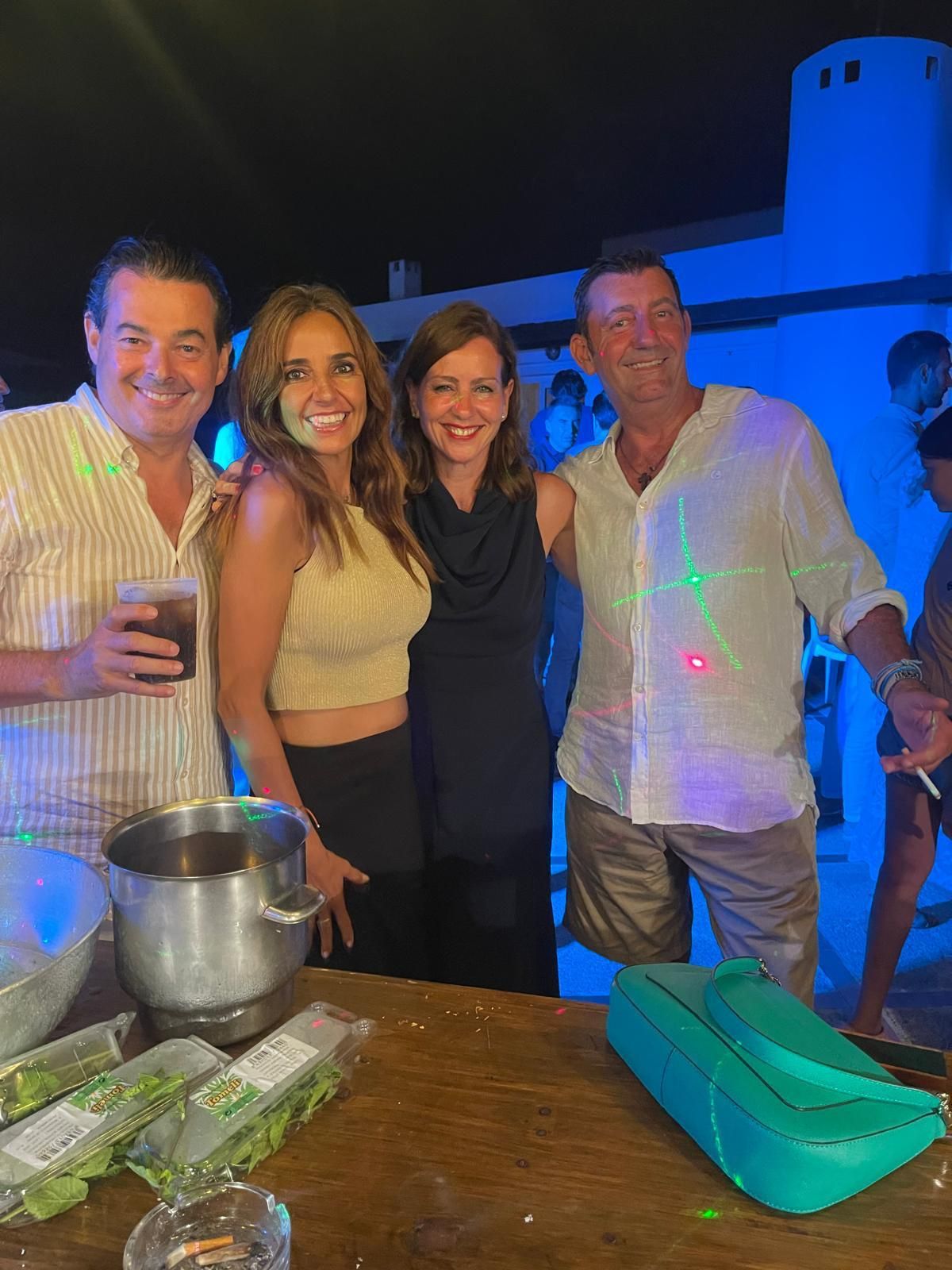 Invitados a la fiesta de José Pacheco de Salinas en Xàbia.