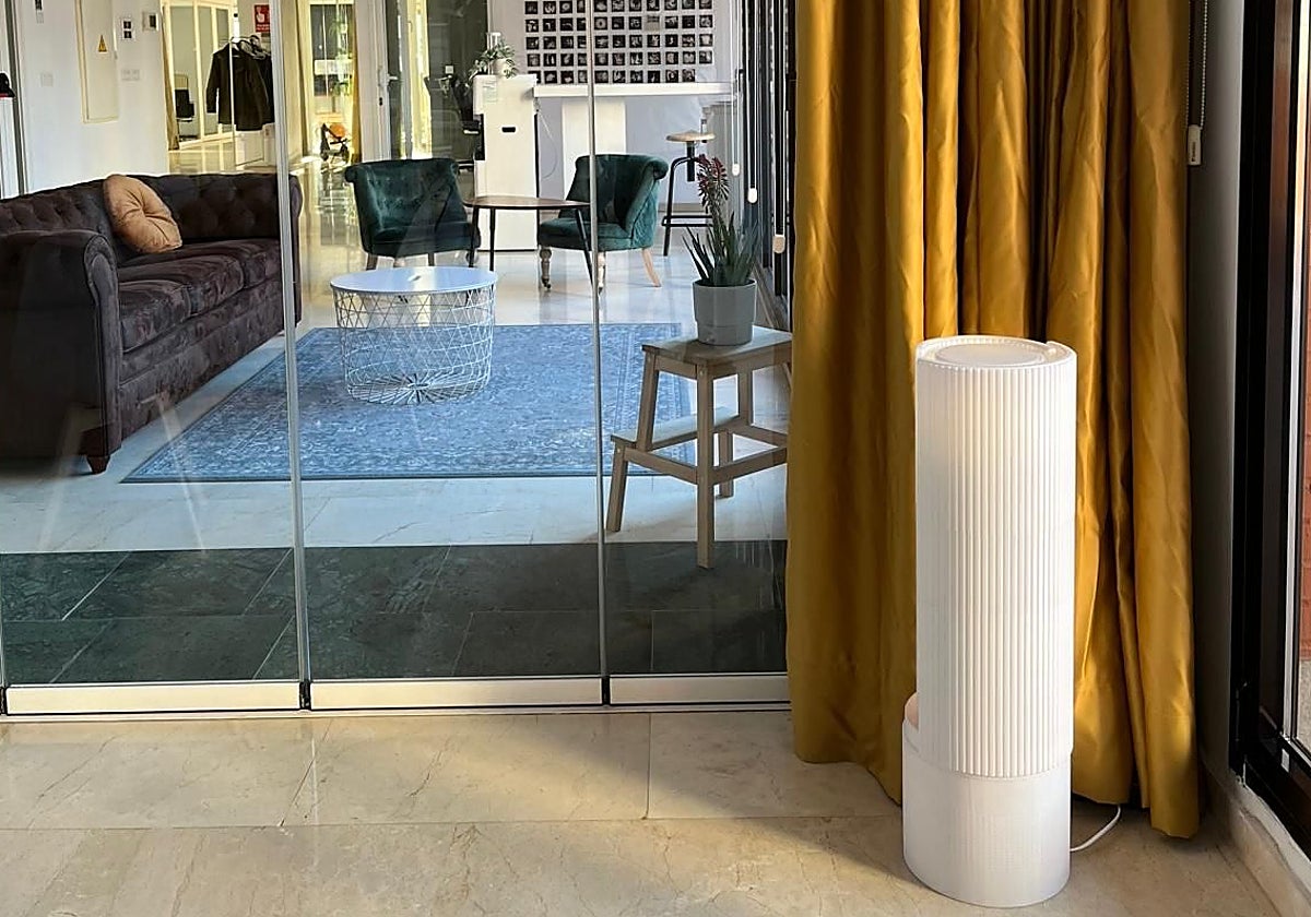 El purificador, un elemento que también tiene una función decorativa.