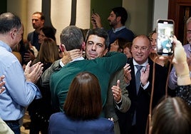 Mazón y Tellado, en una Junta Directiva del PP valenciano el pasado diciembre.