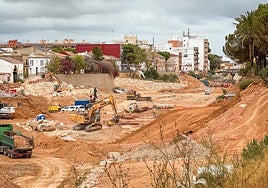 Estado del barranco del Poyo a su paso por Picanya.