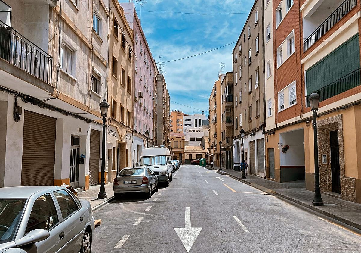 Una calle del municipio de Mislata.