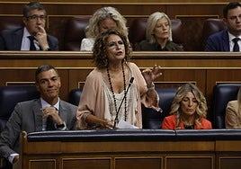 María Jesús Montero, este miércoles en el Congreso.