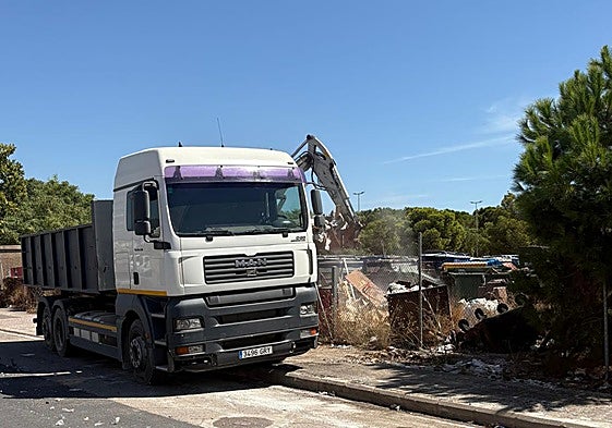 Retirada de residuos.