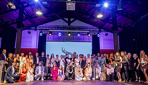 Los participantes en la gala de clausura.